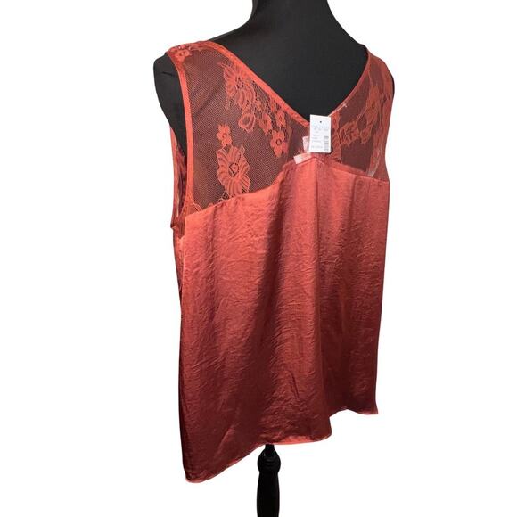 Maurices women’s XXL Lace Satin Feminine Whimsy Goth Copper Camisole New
 - Picture 3 of 8